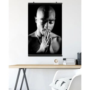 NIP Tupac Shakur Praying Hands Poster & NIP Poster Clips Bundle